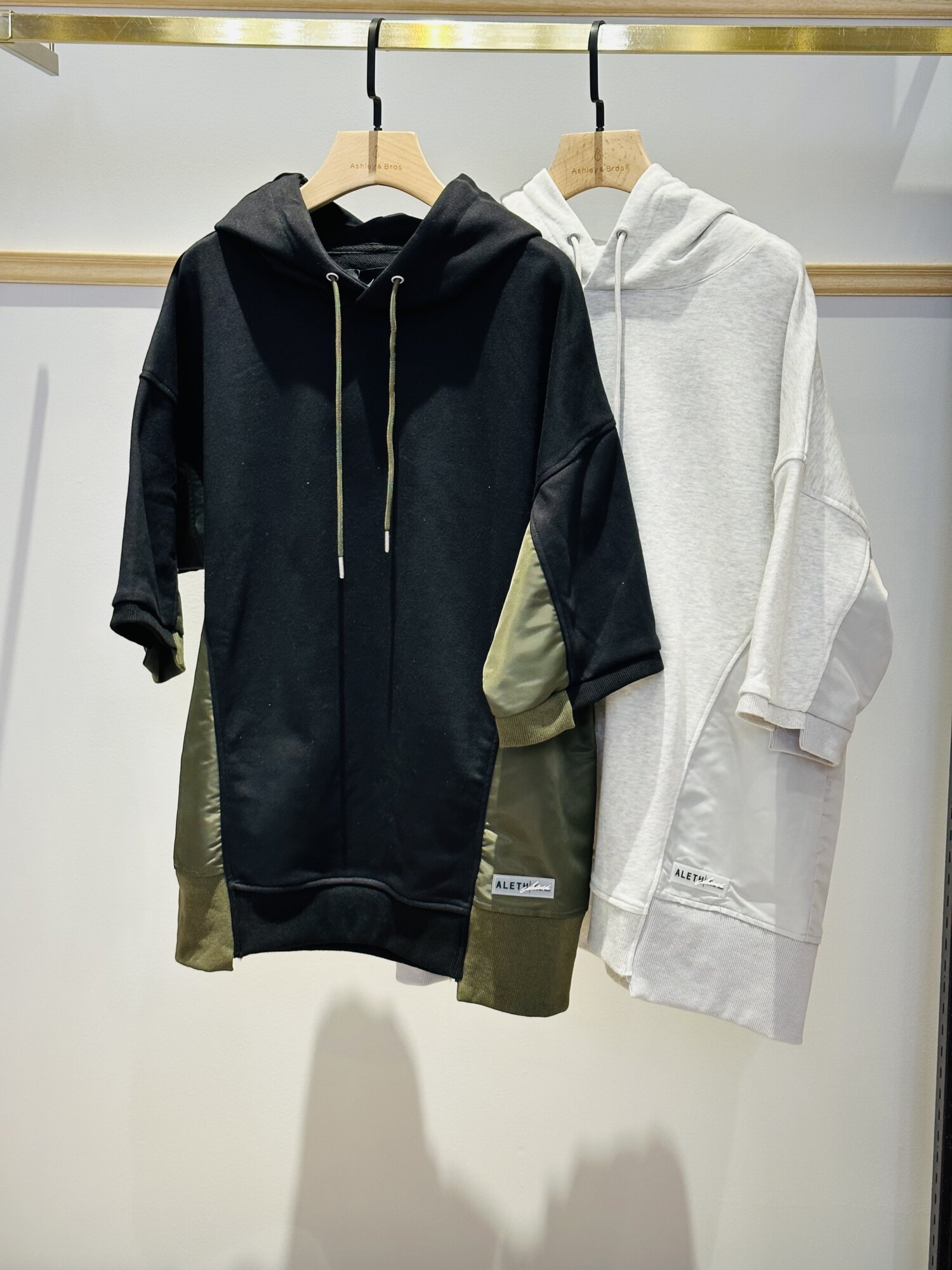 Aleth ナイロン切替 PULLOVER トレーナー プルオーバー